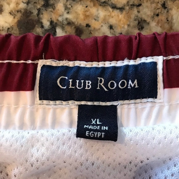 🌊CLUB ROOM Striped Bathing Suit - Picture 5 of 8